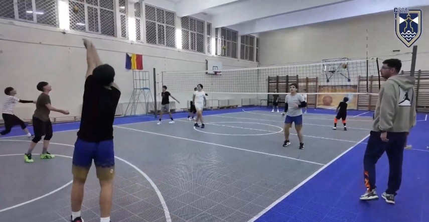 Antrenament al grupei de speranțe. Sursa foto: captură Facebook (CSM Constanța)