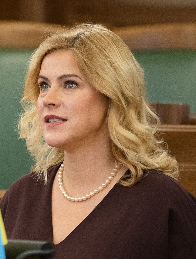 Prim-ministrul Letoniei, Evika Siliņa; sursa foto: Wikipedia