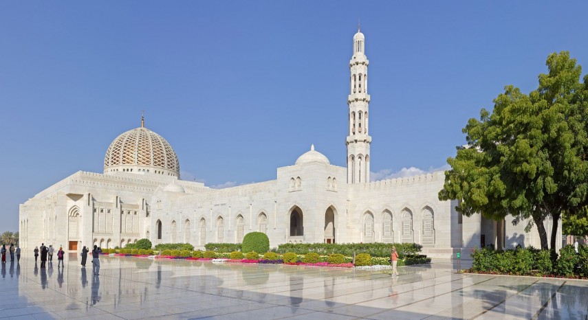 Moscheea Sultan Qaboos, Muscat, Oman, Sursa foto: Wikipedia