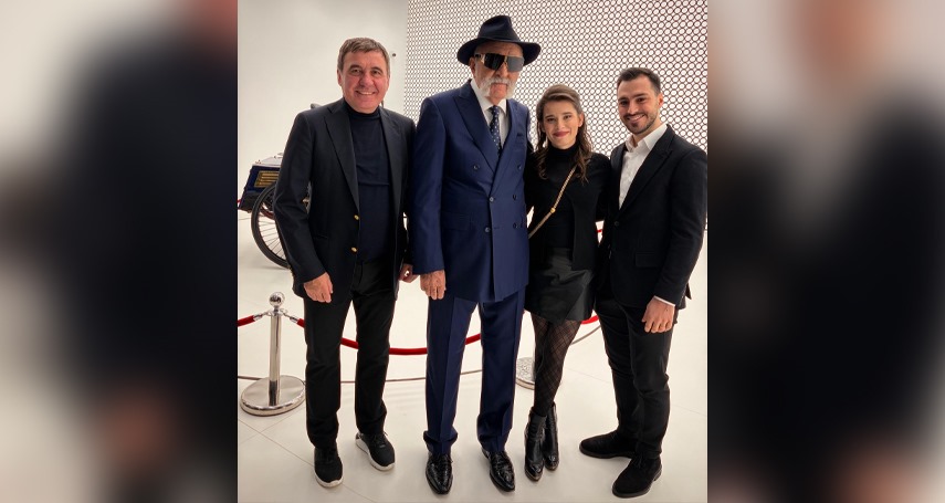 Gheorghe Hagi, Ion Țiriac, Kira Hagi și Thomas Ferfelis. Sursa foto: Facebook (Kira Hagi)