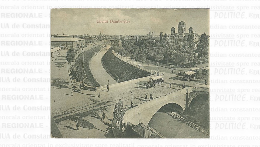 Cheiul Dâmboviței. Carte poștală de epocă