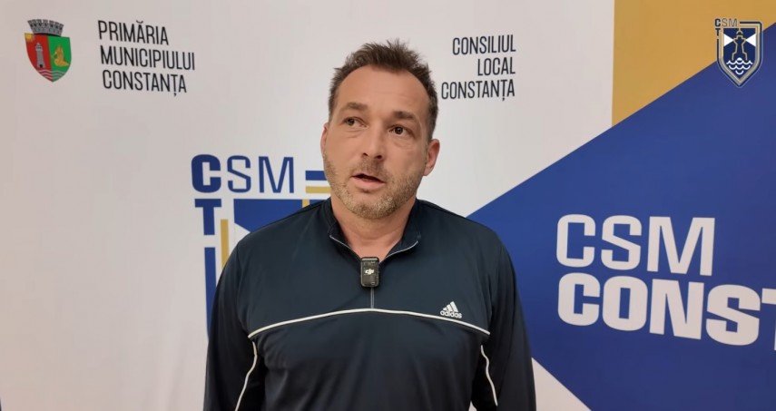 Marius Stavrositu. Sursa foto: captură Facebook (CSM Constanța)
