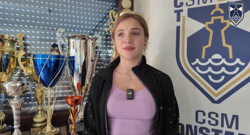 Sabrina Maneca Voinea. Sursa foto: captură Facebook (CSM Constanța) 