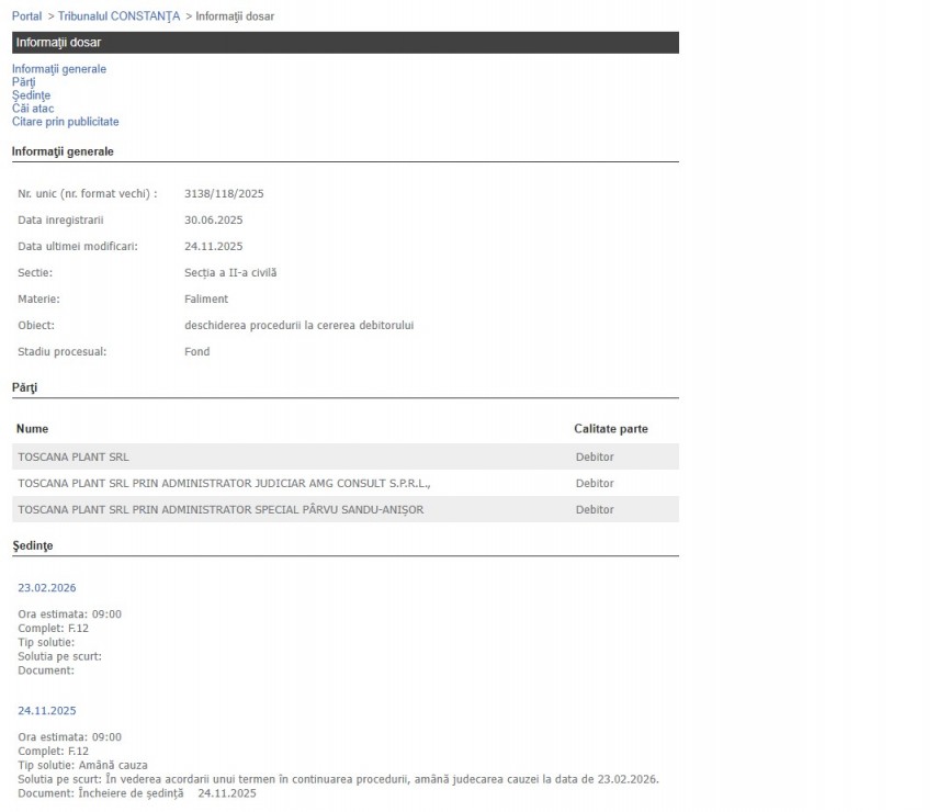 Portalul Instanțelor de Judecată