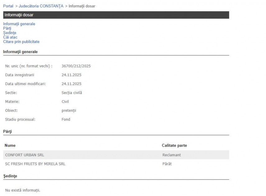 Portalul Instanțelor de Judecată