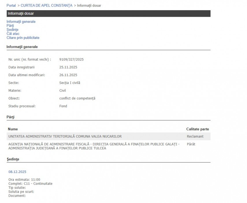 Portalul Instanțelor de Judecată