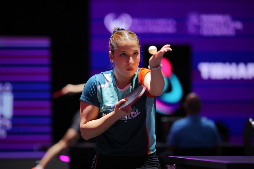 Bianca Mei - Roșu. Sursa foto: Facebook (Federația Română de Tenis de Masă)