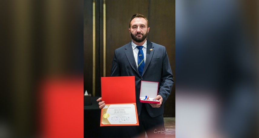 Dan Pandelea. Imagine preluată de pe pagina de Facebook „Federația Română de Culturism și Fitness“. 