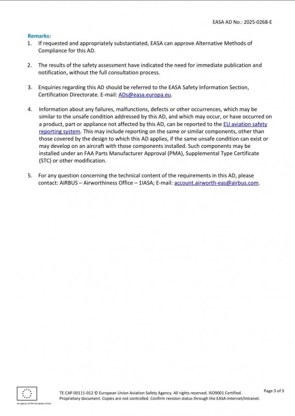 alerta in aviatia europeana easa ordona oprirea la sol pentru aeronave cu risc de pierdere a controlului alerta in aviatia europeana easa ordona oprirea la sol pentru aeronave cu risc de pierdere a controlului