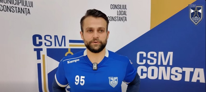 Alexandru Popa. Sursa foto: captură Facebook (CSM Constanța)
