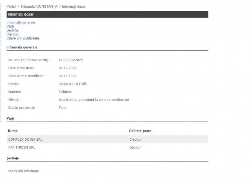 Portalul Instanțelor de Judecată