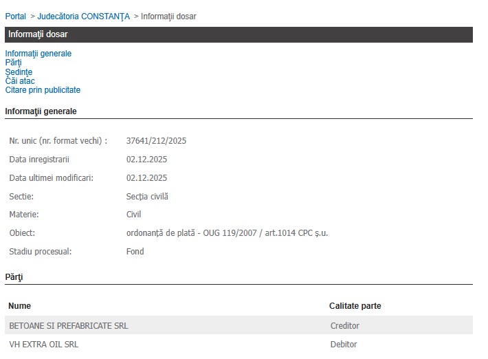 Portalul Instanțelor de Judecată