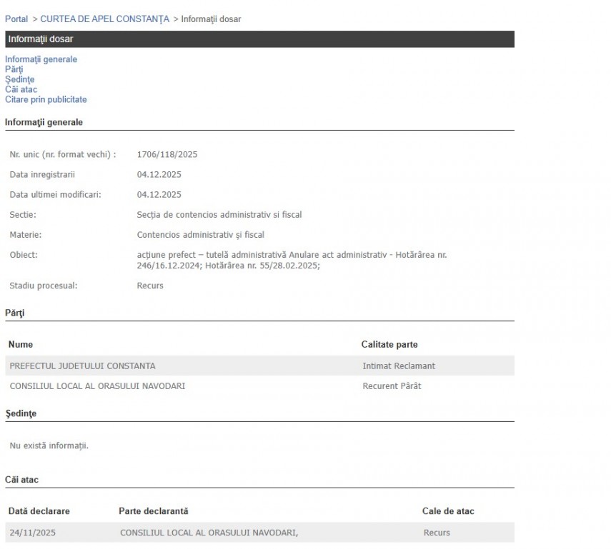 Portalul Instanțelor de Judecată