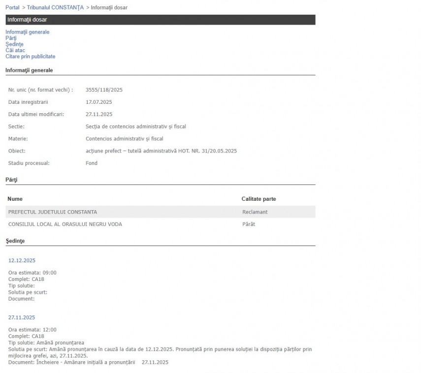 Portalul Instanțelor de Judecată