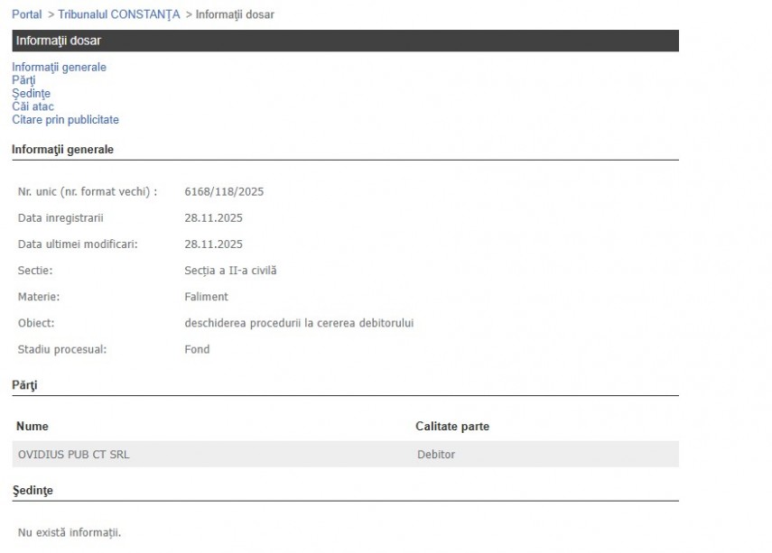 Portalul Instanțelor de Judecată