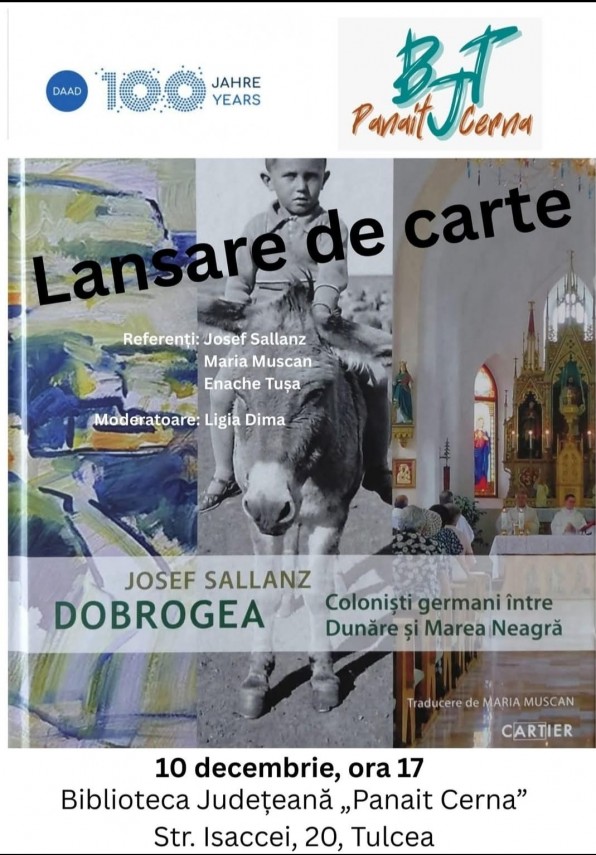 lansare de carte la constanta dobrogea colonistii germani intre dunare si marea neagra de joseph sallanz lansare de carte la constanta dobrogea colonistii germani intre dunare si marea neagra de joseph sallanz