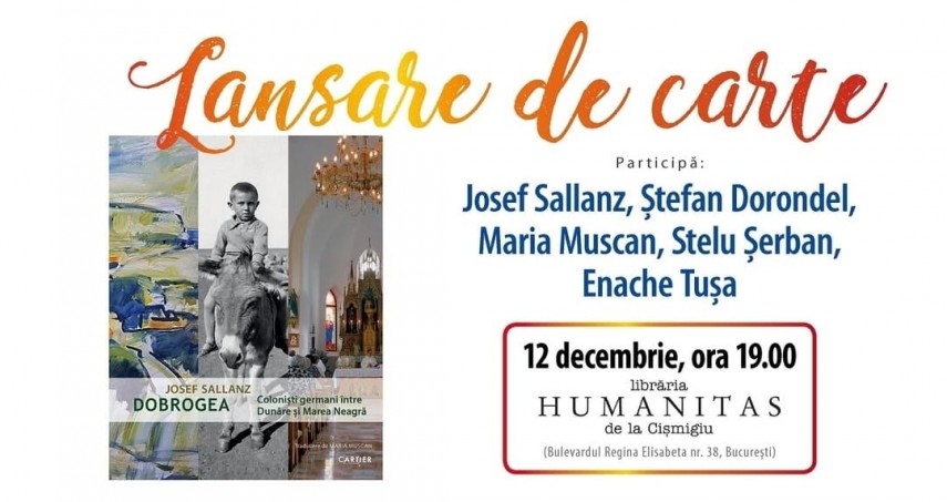 lansare de carte la constanta dobrogea colonistii germani intre dunare si marea neagra de joseph sallanz lansare de carte la constanta dobrogea colonistii germani intre dunare si marea neagra de joseph sallanz