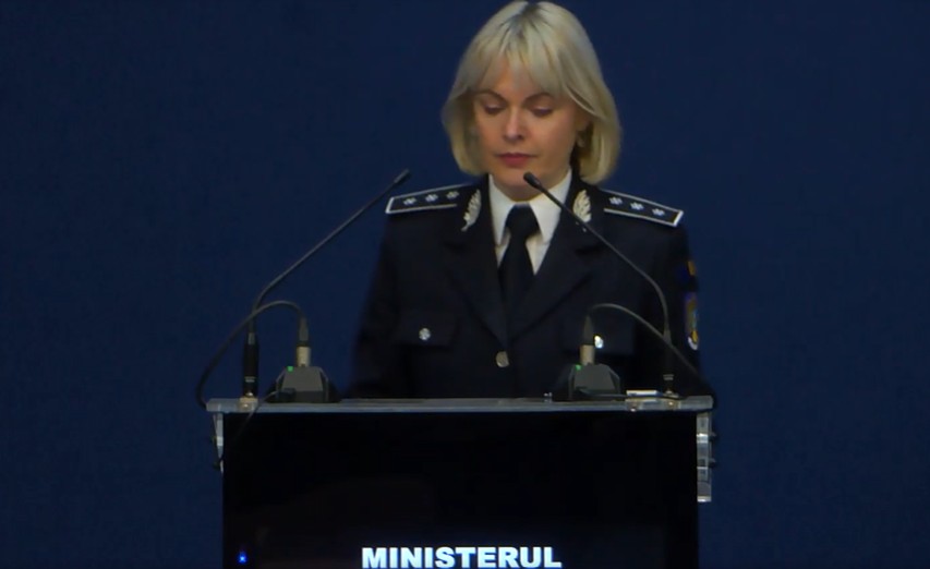 Purtătorul de cuvânt al Ministerului Afacerilor Interne, Monica Dajbog, Sursa foto: Facebook