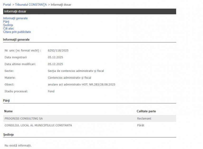 Portalul Instanțelor de Judecată