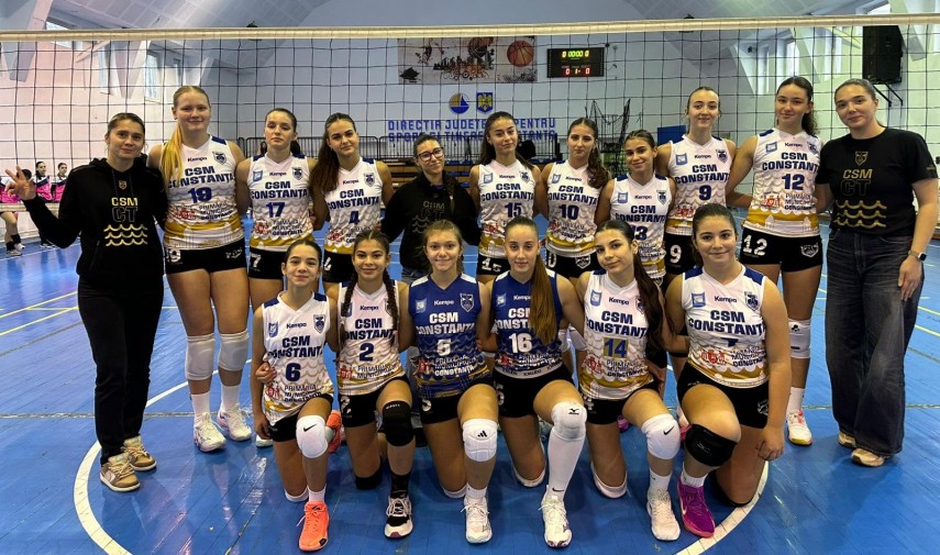 Echipa de volei speranțe a CSM Constanța. Sursa foto: Facebook (CSM Constanța)