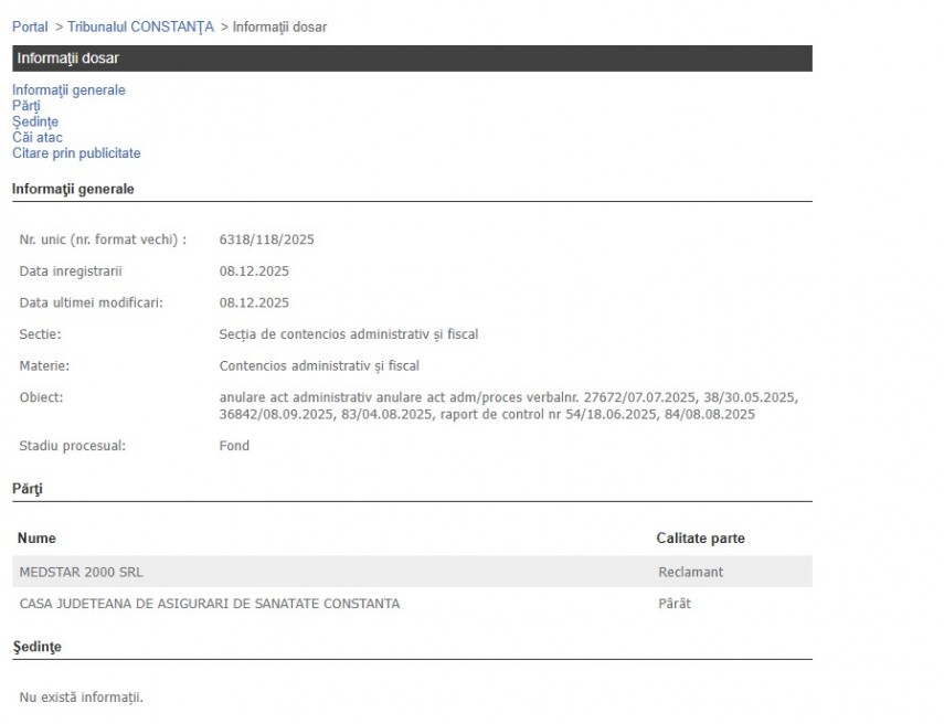 Portalul Instanțelor de Judecată