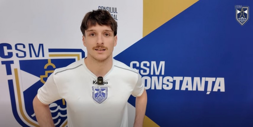 Mihai Dobra. Sursa foto: captură Facebook (CSM Constanța)