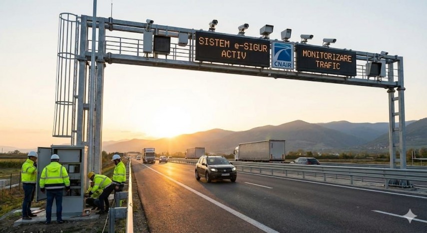 fotografie ilustrativă generată cu AI de CNAIR