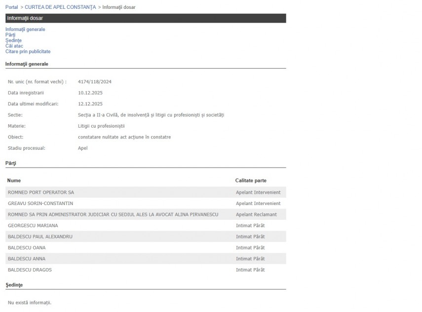 Portalul Instanțelor de Judecată