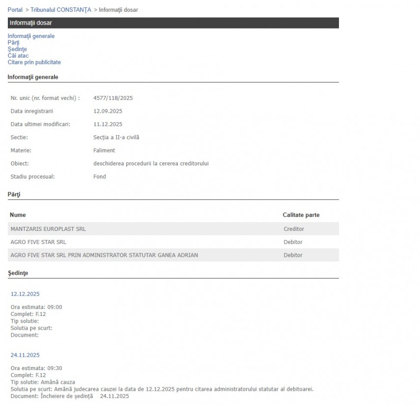 Portalul Instanțelor de Judecată