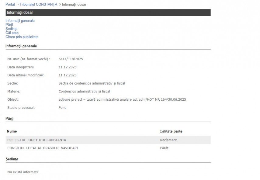 Portalul Instanțelor de Judecată