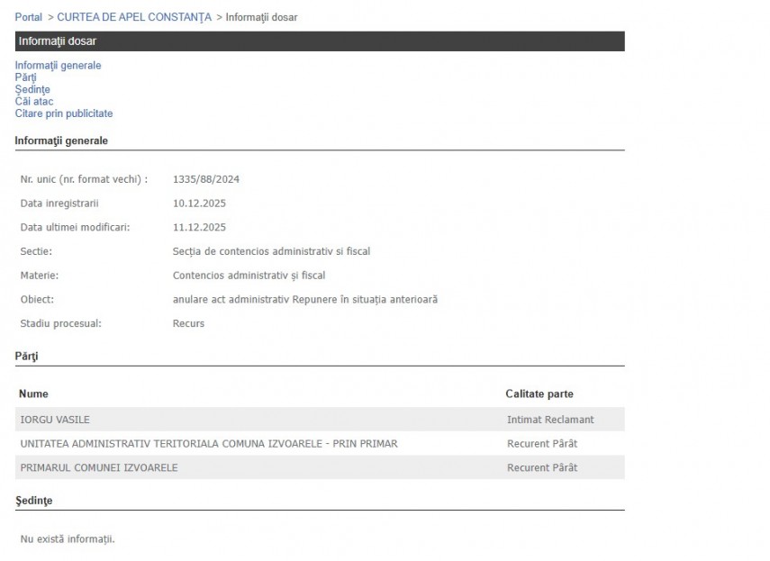 Portalul Instanțelor de Judecată