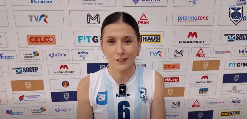 Mihaela Manole. Sursa foto: captură Facebook (CSM Constanța)