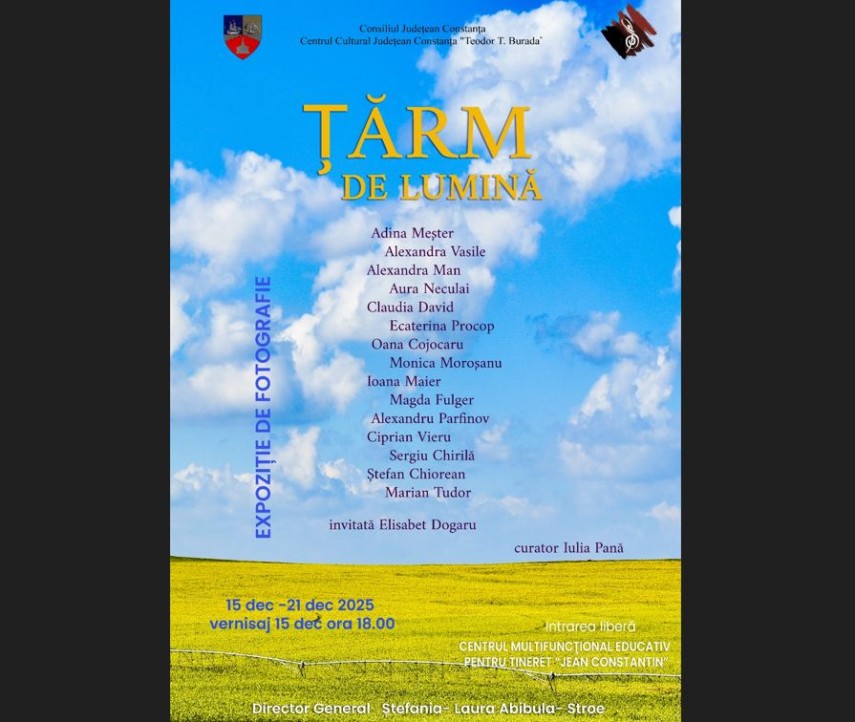 Sursa foto: Facebook Centrul Cultural Județean Constanța „Teodor T. Burada”