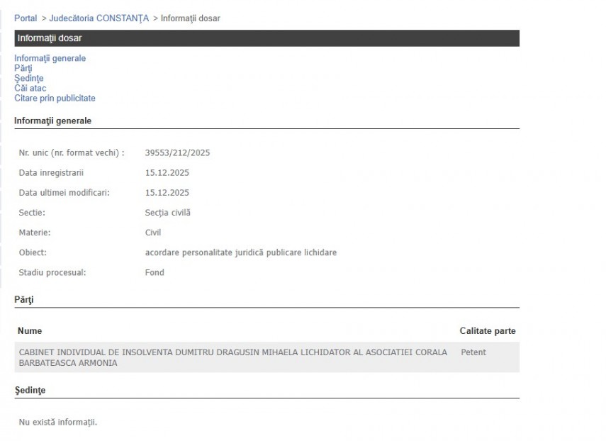 Portalul Instanțelor de Judecată