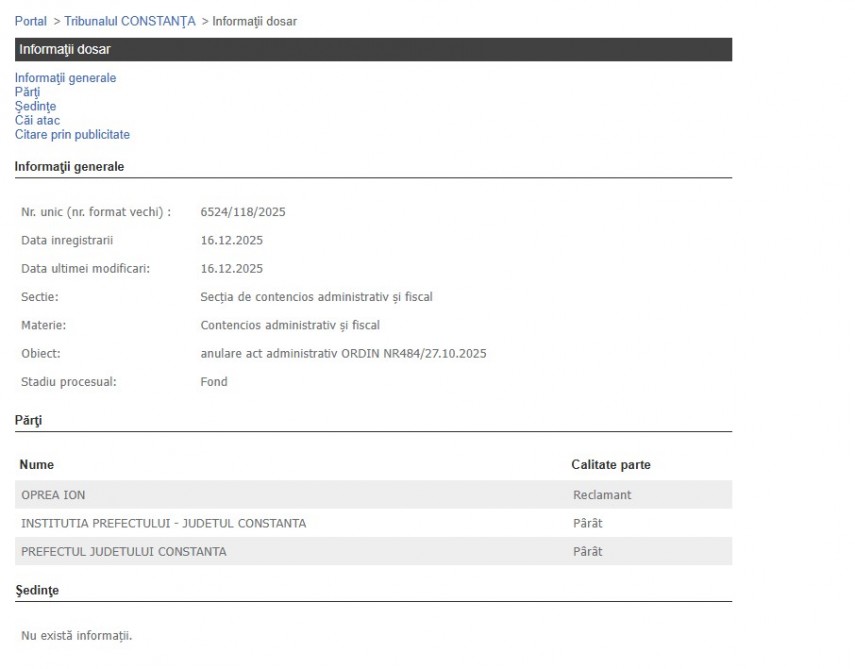 Portalul Instanțelor de Judecată