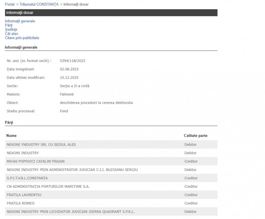 Portalul Instanțelor de Judecată