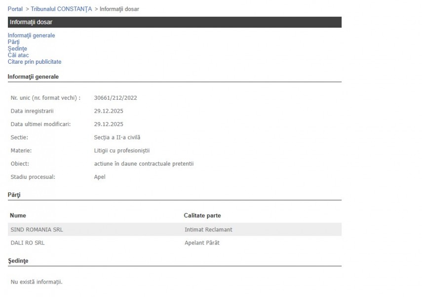 Portalul Instanțelor de Judecată