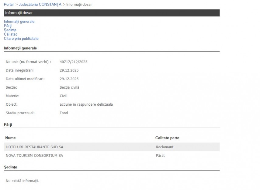 Portalul Instanțelor de Judecată