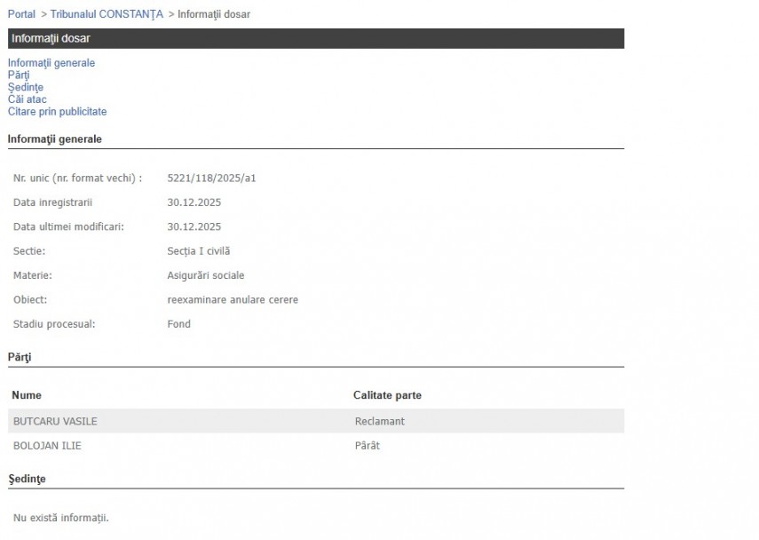 Portalul Instanțelor de Judecată