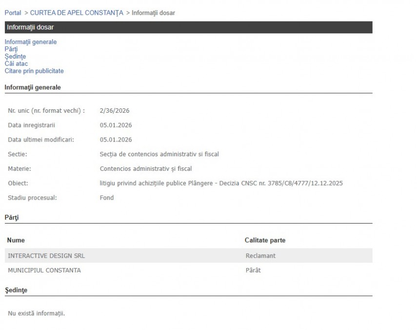 Portalul Instanțelor de Judecată