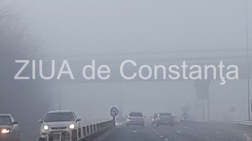 Mai multe localitati din judetul Constanta, sub Cod Galben de ceata densa