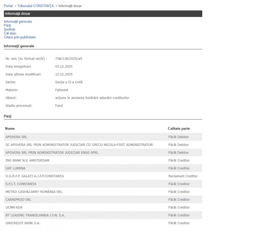 Portalul Instanțelor de Judecată
