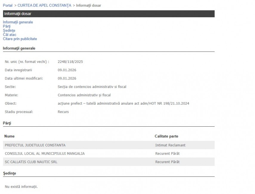 Portalul Instanțelor de Judecată