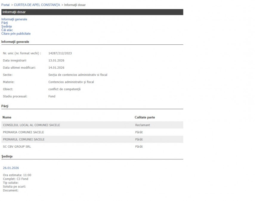 Portalul Instanțelor de Judecată