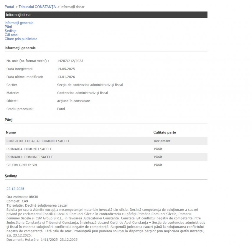 Portalul Instanțelor de Judecată