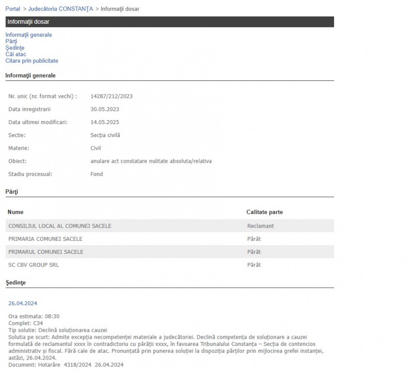 Portalul Instanțelor de Judecată