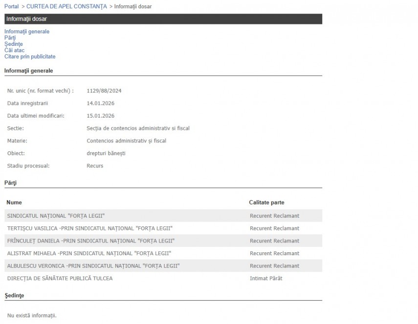 Portalul Instanțelor de Judecată