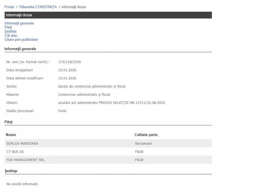 Portalul Instanțelor de Judecată