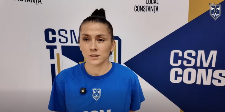 Mihaela Manole. Sursa foto: captură Facebook (CSM Constanța)