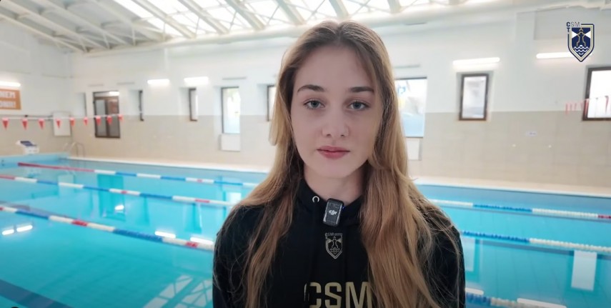 Amalia Singuran. Sursa foto: captură Facebook (CSM Constanța)